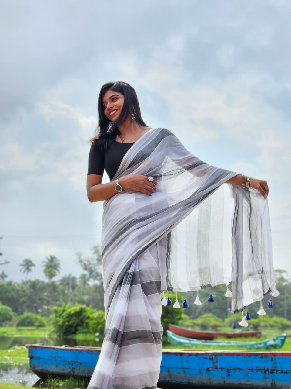 Classic mul cotton saree