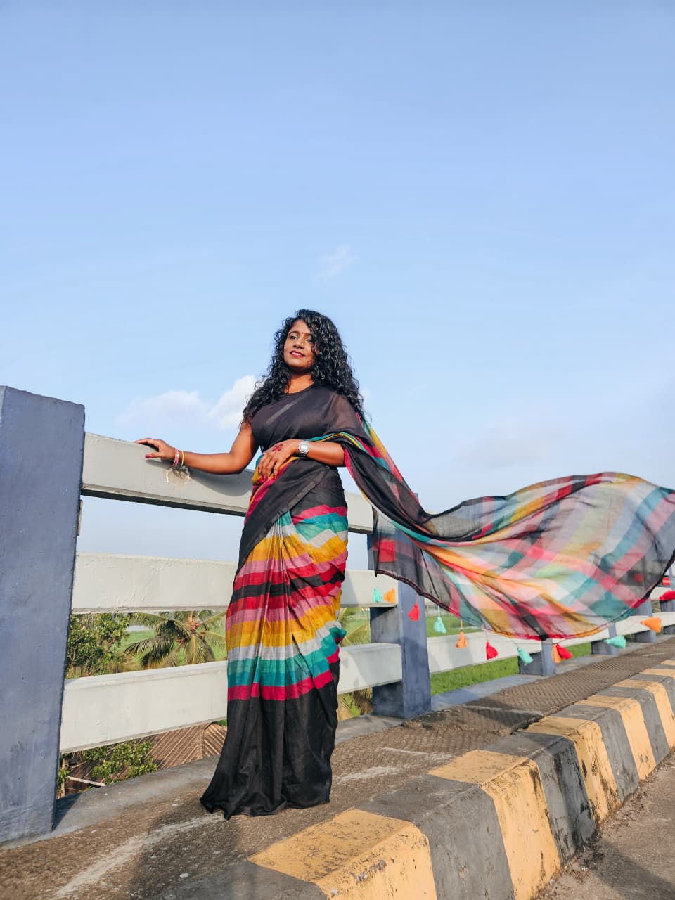 Rainbow mul cotton