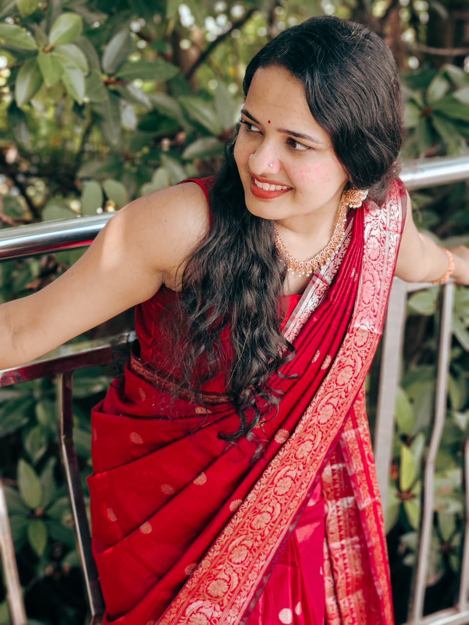 Maroon Kotta Cotton Silk Saree